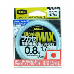 Леска DUEL H.D.Carbon MAX Fluorocarbon 50м 0,19мм(Япония)