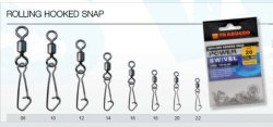 Вертлюг с застежкой TRABUCCO Rolling Hooked Snap №10 арт.100-66-100 12шт.(Китай)