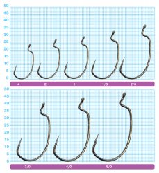 Крючки офсетные OWNER 5137 №5/0 5шт.(Япония)