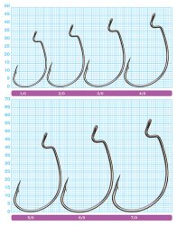 Крючки офсетные OWNER 5139 №7/0 3шт.(Япония)