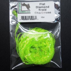 Тесьма HARELINE Flat Diamond Braid цв.chartreuse(США)