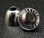 Головки латунь FLY-FISHING конус 4,8мм цв.nickel 10шт.(Россия)