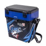 Ящик зимний рыболовный HELIOS Ice Fishing Perch 19л цв.синий HS-IB-19-IFB(Россия)