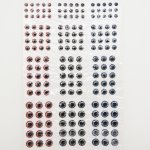 Глаза эпокс. FLY-FISHING 3D Epoxy Eyes Oval Pupil набор 174шт.(США)