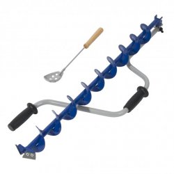 Ледобур ТОНАР ЛР 80мм Спорт левое вращение цельнотянутый шнек(Барнаул, Россия)