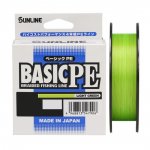 Шнур SUNLINE Basic PE 4 цв.light green 150м р-р 2,0, 0,241мм(Япония)