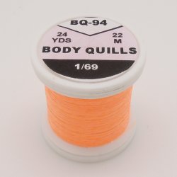 Материал для тела HENDS Body Quills 24yds цв.fluo orange BQ-94(Чехия)