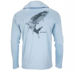 Термофутболка SIMMS Tech Hoody Artist Series LS цв.tarpon woodland camo steel/s р-р M(Эль-Сальвадор)