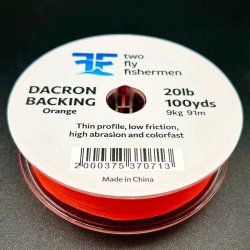 Бэкинг TWO FLY FISHERMAN 100yd 20lb цв.orange(Китай)