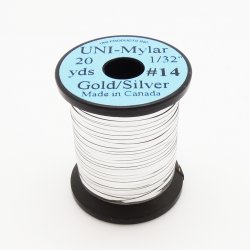 Люрекс UNI двухсторонний medium №12 цв.gold/silver(Канада)
