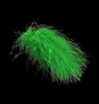 Перья CDC HENDS 25шт. цв.green fluo CDC-25-96(Чехия)