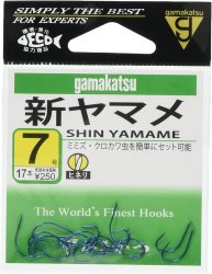 Крючки GAMAKATSU Shin Yamame №6 17шт.(Япония)