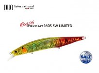 Воблер DUO Realis Jerkbait 160 S SW цв.CPA0645 Mullet Burning Gold(Япония)