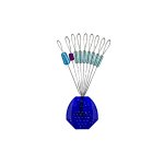 Стопор силиконовый ВОЛЖАНКА 5022 SSS 9шт.арт.YM5022(Китай)