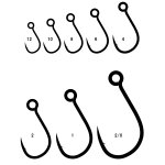 Крючки GAMAKATSU Single 53 NSB №1 8шт.(Япония)