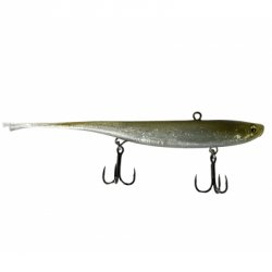 Зимний слаг JIG IT Whale Tail 130мм 22гр. цв.F12 Smoky shiner(Китай)
