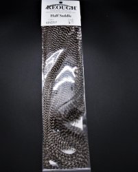 Седло петуха HARELINE Half Dry Fly градация 1 Keough цв.grizzly natural(США)