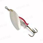 Блесна вращ. MEPPS Aglia Long Heavy №1+ цв.серебро/серебро-красный(Франция)