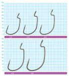 Крючки офсетные OWNER B-80 11680 №1/0 7шт.(Япония)