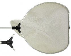 Подсак ВОЛЖАНКА телескоп. складной алюм. лодочный 2,4м леска(Китай)