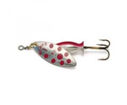 Блесна вращ. MEPPS Aglia Long Heavy №1+ цв.серебро крас.точки/серебро-красный(Франция)