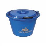 Ведро для замешивания прикормки VOLZHANKA с крышкой 12л AC028(Китай)