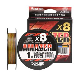 Шнур SUNLINE Salti Mate Amazer PE 8 200м р-р 1,7, 0,223мм(Япония)