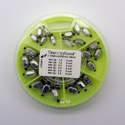 Набор грузил SALMO овал с трубочкой арт.8526-070(Китай)