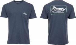 SIMMS Two Tone Pocket Tee цв.navy heather р-р M(Эль-Сальвадор)