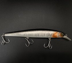 Воблер JACKALL Mag Squad 160 SP цв.uv mat silver&black(Япония)