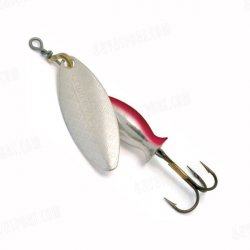 Блесна вращ. MEPPS Aglia Long Heavy №1 цв.серебро/серебро-красный(Франция)