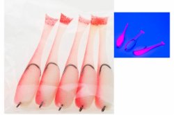 Поролоновая рыбка LEADER 10,5см оснащ. офсетник цв.17 UV 5шт.(Россия)