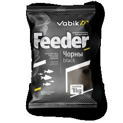 Прикормка VABIK Feeder черная 1кг(Беларусь)