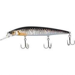 Воблер JACKALL Rerange 110 SP MR цв.hl silver&black(Япония)