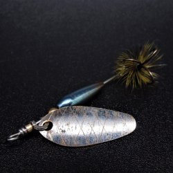 Блесна вращ. ШМАКОВКА Ленок вольфрам W2 stream 2,6гр. цв.бензин/мат.ник.(Россия)