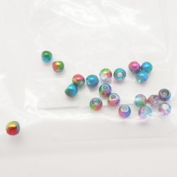 Головки латунь FLY-FISHING 3,3мм цв.rainbow 20шт.(Россия)