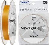 Шнур TORAY PE Super Light 150м р-р 0,4, 0,104мм(Япония)