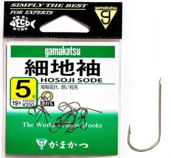 Крючки GAMAKATSU Hosoji Sode BRN №5 19шт.(Япония)