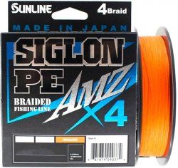 Шнур SUNLINE Siglon PE 4 AMZ цв.orange 150м р-р 1,0, 0,171мм(Япония)
