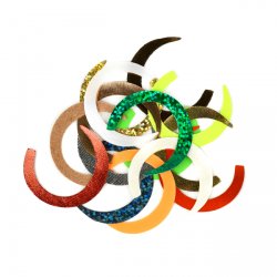 Заготовка хвоста FISHION Wiggle Tails XS цв.yellow fluo 8шт.(Италия)