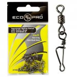 Вертлюг с застежкой ECOPRO Impressed Rolling Swivel with Italian Snap EP-303 №12 10шт.(Китай)
