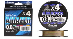 Шнур SUNLINE Salti Mate Amazer PE 4 200м р-р 0,8, 0,148мм(Япония)