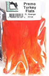 Перья индюка HARELINE Premo Turkey Flats цв.fl/orange(США)