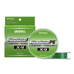 Шнур VARIVAS Absolute PE X4 цв.green 150м р-р 0,3, 0,09мм(Япония)
