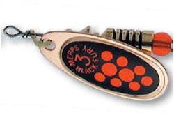 Блесна вращ. MEPPS Black Fury №2 оранжевые точки цв.медь(Франция)