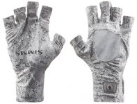 Перчатки SIMMS SolarFlex Half-Finger SunGlove цв.back eddy white р-р L(Камбоджа)