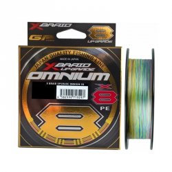 Шнур YGK X-Braid Upgrade X8 Omnium цв.multicolor 150м р-р 1,5, 0,205мм(Япония)