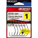Крючки офсетные OWNER 4115 №2/0 6шт.(Япония)