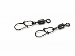 Вертлюг с застежкой HITFISH X-Patten rolling swivel with round snap №12 6шт.(Япония)