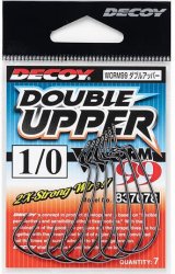 Крючки офсетные DECOY Worm 99 Double Upper №1/0 7шт.(Япония)